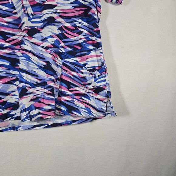 Womens Short Sleeve V Neck Scrub Top  Print Size Large - Picture 4 of 15